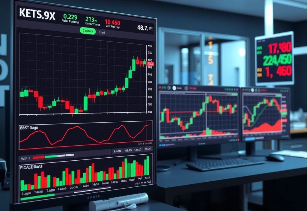 Gráficos técnicos avanzados con múltiples timeframes y análisis